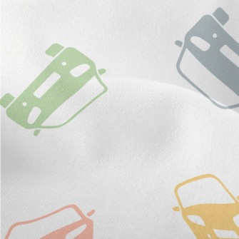 Colored Car Silhouettes Lightweight Performance Linen