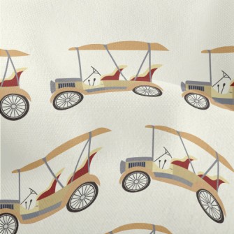 Vintage Golf Cart Lightweight Performance Linen