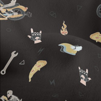 Skeleton Riding A Motorcycle Lightweight Performance Linen