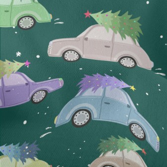Colorful Cars And Christmas Tr Lightweight Performance Linen