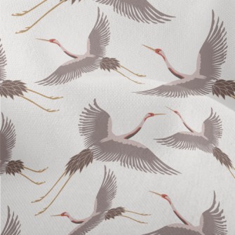 Chinese Traditional White Cran Lightweight Performance Linen