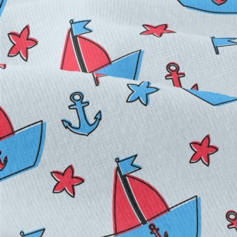Cute Sailboat Doodle Modern Jersey