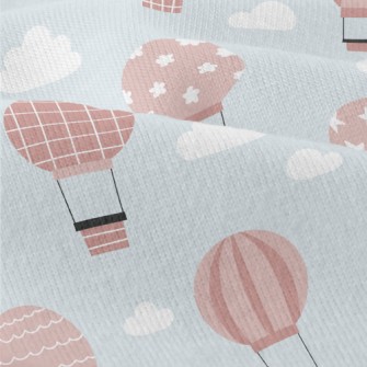 Pink Pattern Hot Air Balloon Modern Jersey
