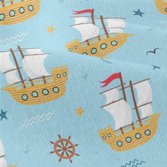 Sailboat And Anchor Modern Jersey