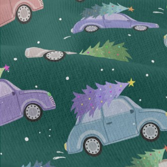 Colorful Cars And Christmas Tr Modern Jersey