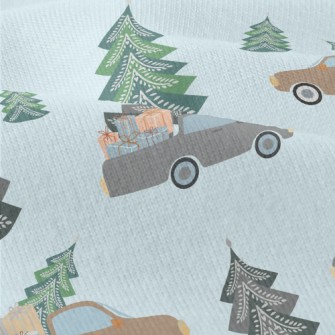 Truck And Christmas Tree With  Modern Jersey