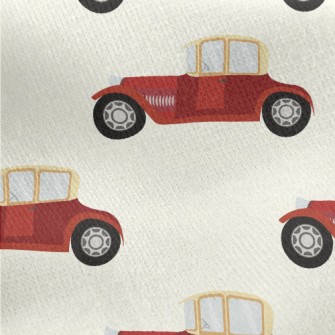 Classic Retro Cars Jersey Backed Fleece