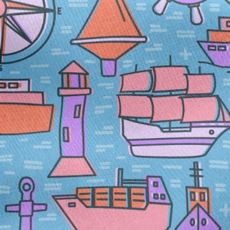 Life At Sea Jersey Backed Fleece