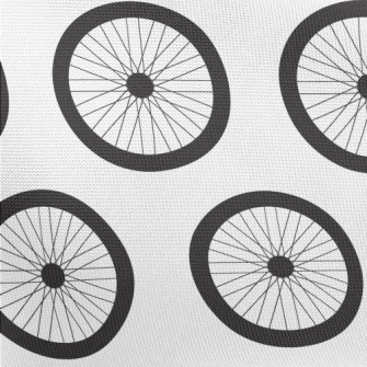 Bicycle Wheel Pattern Pongee