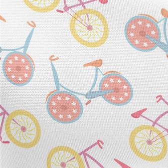 Colorful And Cute Bicycle Pongee