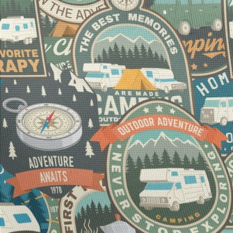 Summer Camping Logo Pongee