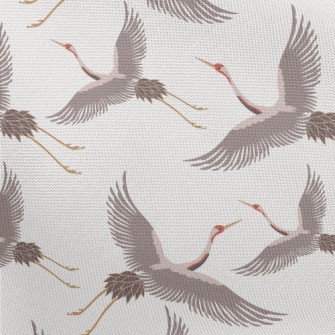 Chinese Traditional White Cran Pongee