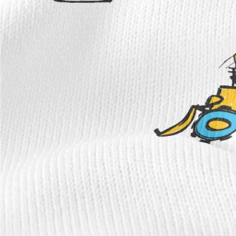 Cartoon Construction Vehicles Stretch Jersey