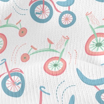 Cartoon Retro Bicycle Stretch Jersey