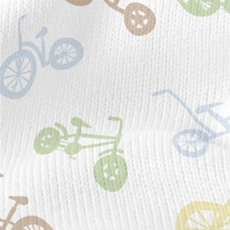 Colorful Bicycle Silhouette Stretch Jersey
