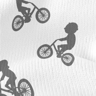 Children Riding Bicycles Silho Stretch Jersey