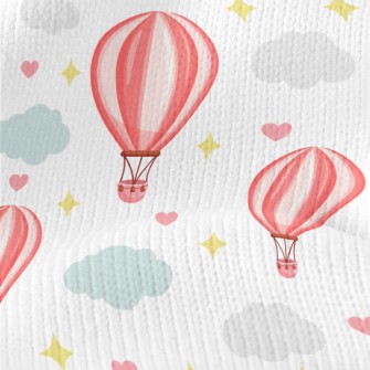 Hot Air Balloon And Love Stretch Jersey