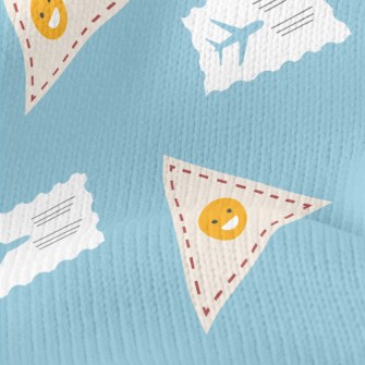 Airline Ticket And Smiley Emoj Stretch Jersey