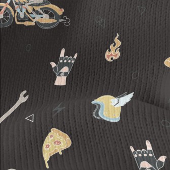 Skeleton Riding A Motorcycle Stretch Jersey