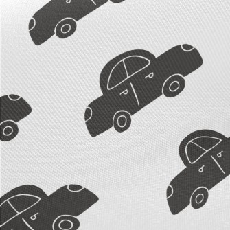 Black Car Graffiti Midweight Cotton Poplin