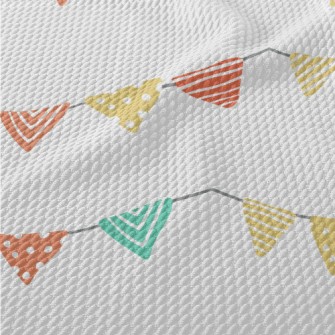 Holiday Decoration Bunting Birdseye Piqué