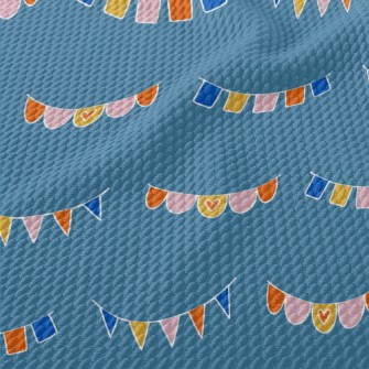 Cute Bunting Decoration Birdseye Piqué