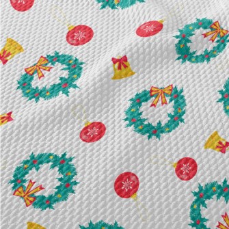 Christmas Classic Decoration Birdseye Piqué