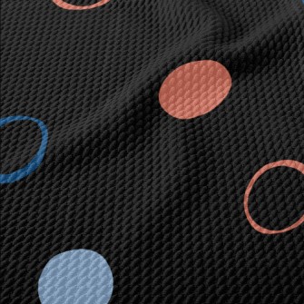 Abstract Polka Dot Pattern Birdseye Piqué