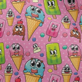 Cartoon Expression Ice Cream Chiffon