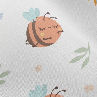 Cute Ladybug And Sunflower Chiffon