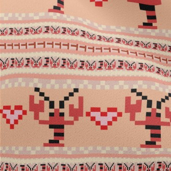 Pixel Style Lobster Chiffon