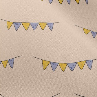 Hand Drawn Decorative Flags Chiffon