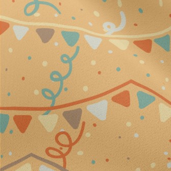 Hand Drawn Festive Decorations Chiffon