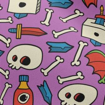 Funny Cartoon Graffiti Chiffon