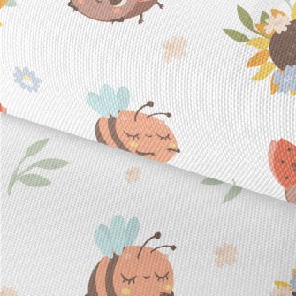Cute Ladybug And Sunflower Waterproof Oxford
