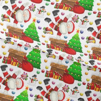 Santa Claus Climbing The Chimn Waterproof Oxford