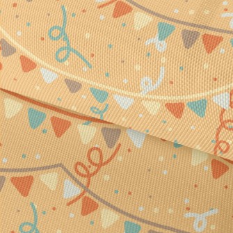 Hand Drawn Festive Decorations Waterproof Oxford