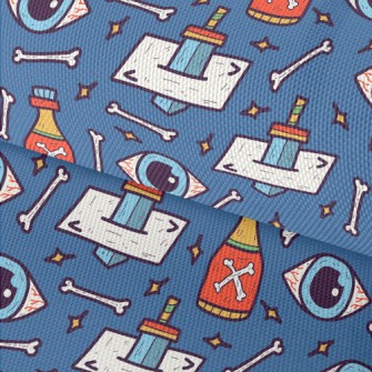 Hand Drawn Bone Doodle Waterproof Oxford