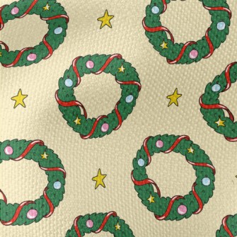 Christmas Wreath Decoration Waterproof Canvas