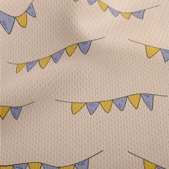 Hand Drawn Decorative Flags Athletic Mesh Flat Back