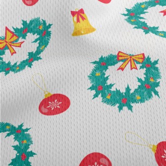 Christmas Classic Decoration Athletic Mesh Flat Back