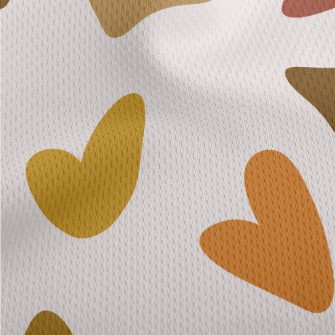 Colorful Graffiti Love Heart Athletic Mesh Flat Back