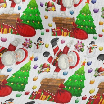 Santa Claus Climbing The Chimn Terry