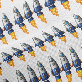Cartoon Rocket Launch Performance Linen