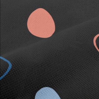 Abstract Polka Dot Pattern Performance Linen