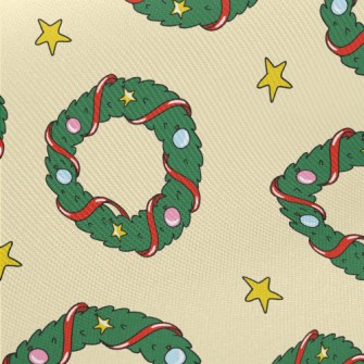 Christmas Wreath Decoration Twill