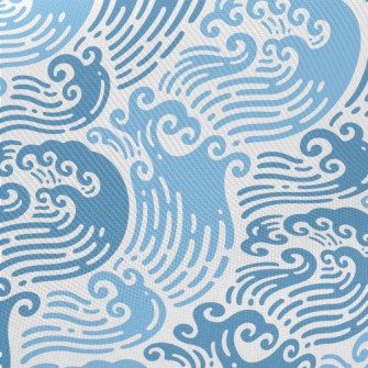 Ukiyoe Waves Twill