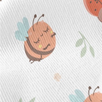 Cute Ladybug And Sunflower Standard Corduroy