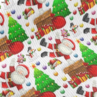 Santa Claus Climbing The Chimn Standard Corduroy
