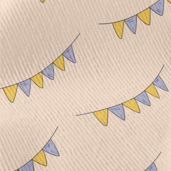 Hand Drawn Decorative Flags Standard Corduroy